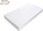 PINNKKU 4-Piece Crib Bedding Set for Girls, Baby Girl Bedding Crib Set, Cunas para Bebes, White, Blush Pink Flower Crib Skirt, Blanket, Crib Sheet and Diaper Stacker, Crib Bedding Sets for Girls - Image 2